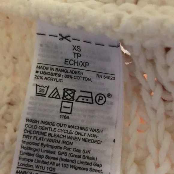 EUC Gap Ivory Bubble Shawl Sweater - Picture 5 of 8